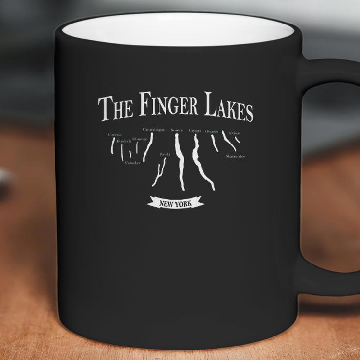 Finger Lakes With Lake Names Cayuga Seneca Coffee Mug