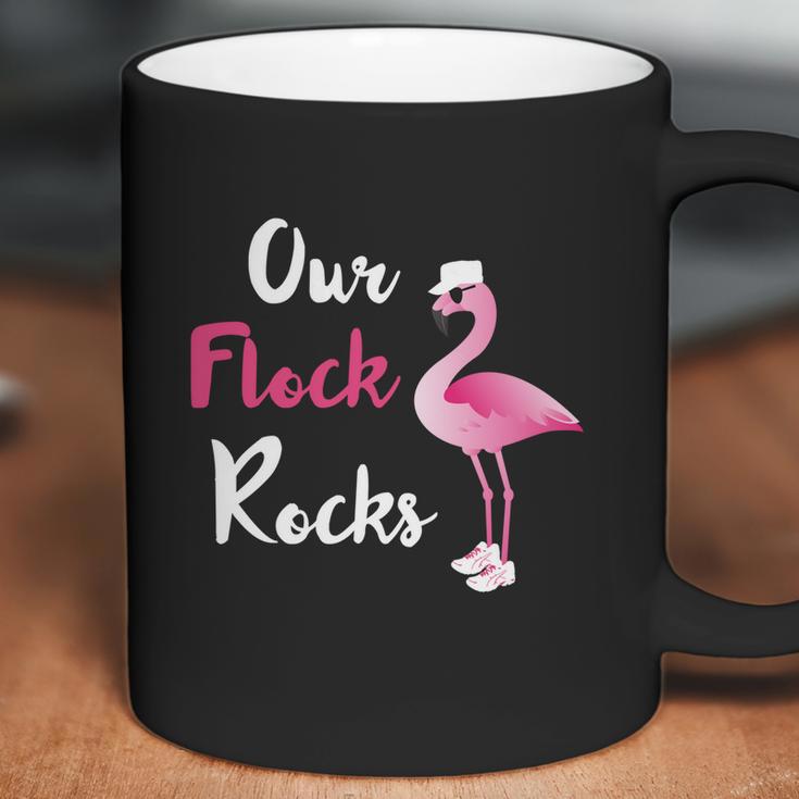 Our Flock Rocks Adorable Flamingo Cruise Christmas Vacation Gift Coffee Mug