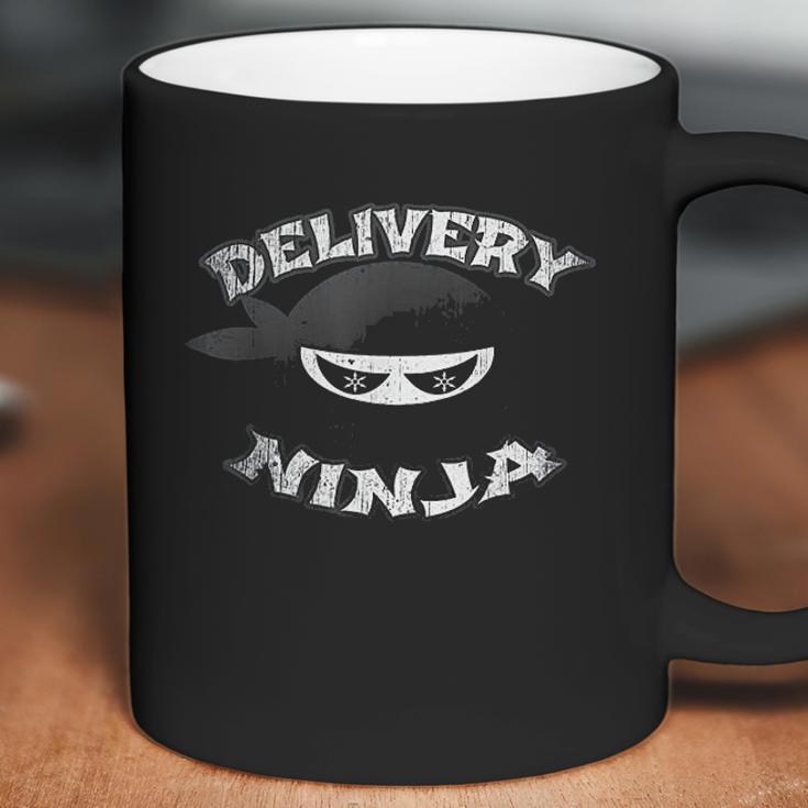 Food Delivery Pizza Mailman Truck Driver Multitasking Ninja Coffee Mug