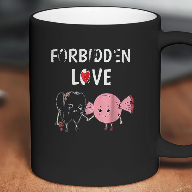 Forbidden Love Funny Teeth And Candy Dentist Coffee Mug