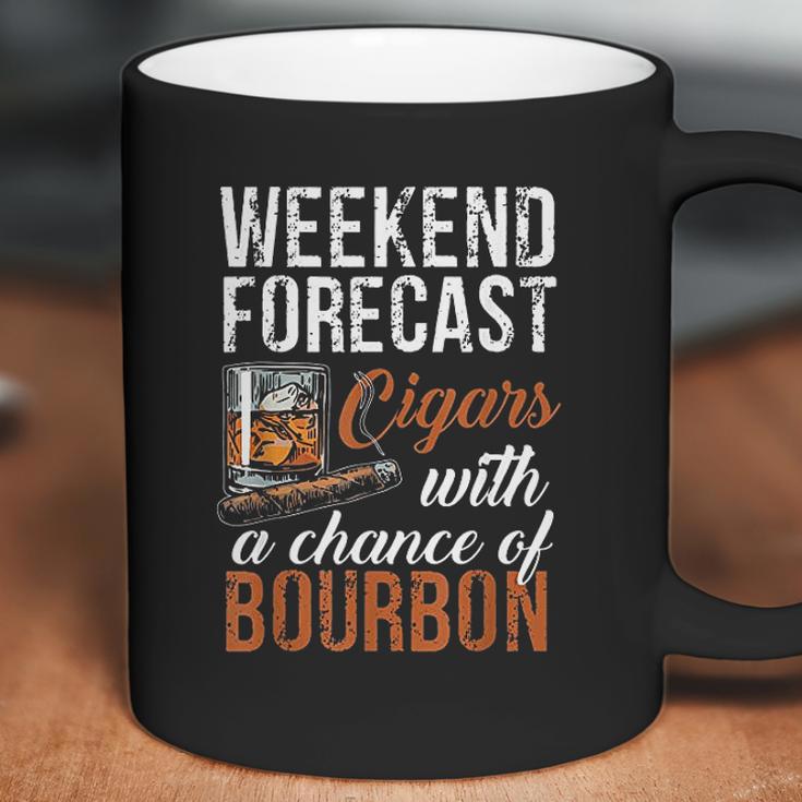 Weekend Forecast Cigars With Chance Bourbon Coffee Mug