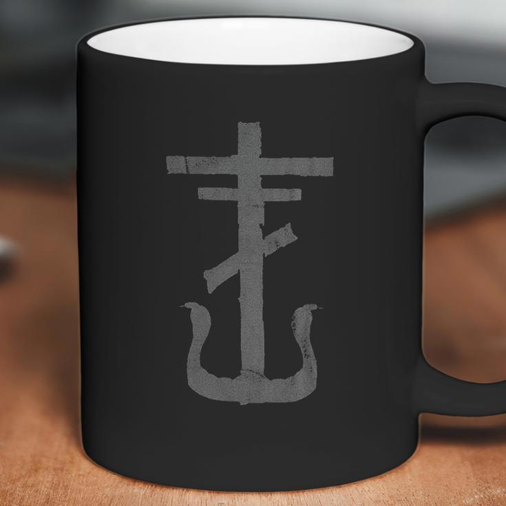 Frank Iero Mens Gray Cross Coffee Mug