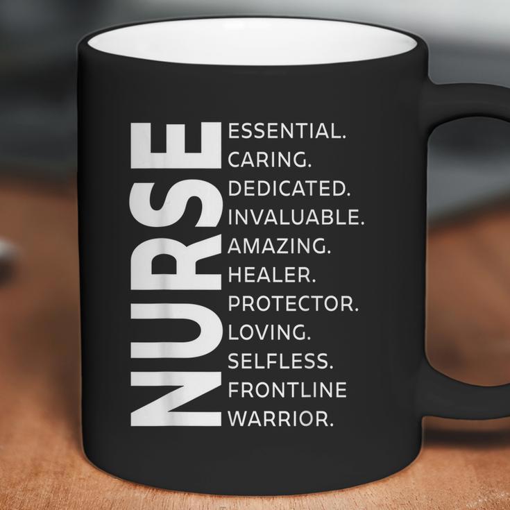 Frontline Warrior Nurse Essential Worker Graphic Design Printed Casual Daily Basic Coffee Mug