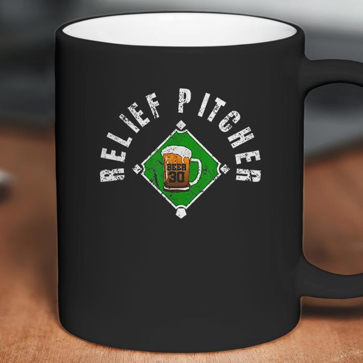 Funny Beer Baseball Gift Relief Pitcher Beer 30 Coffee Mug