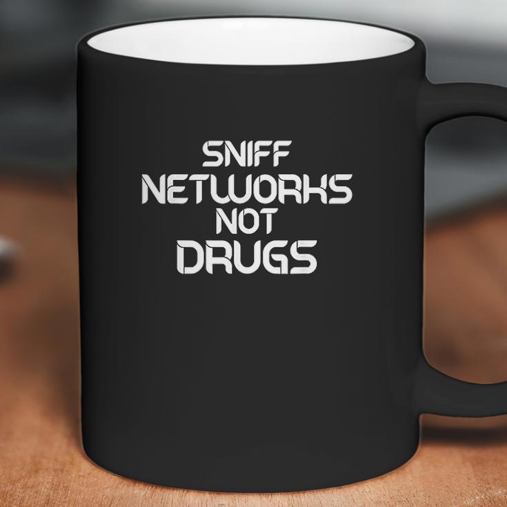 Funny Cybersecurity Sniff Networks Not Hacker Coffee Mug