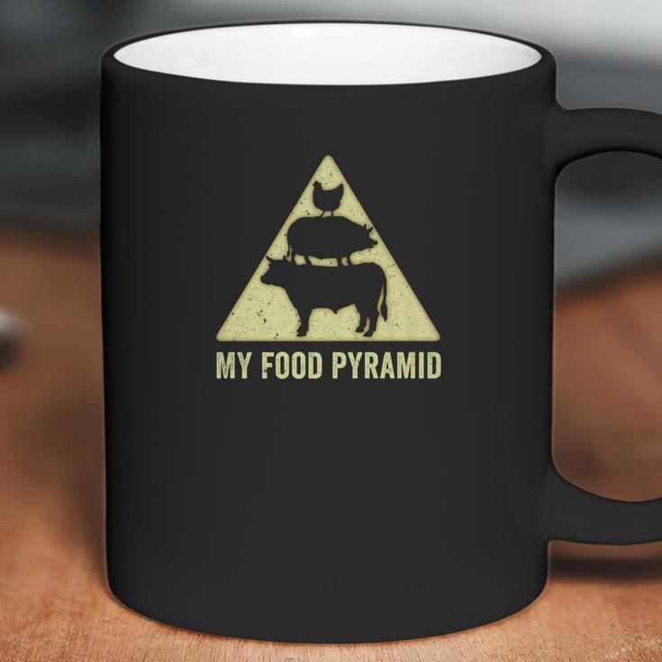 Funny Grilling Barbecue Cooking My Food Pyramid Coffee Mug