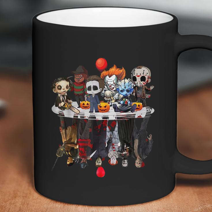 Funny Halloween Cute Halloween Cute Horror Movie Chibi Character Water Reflect Coffee Mug