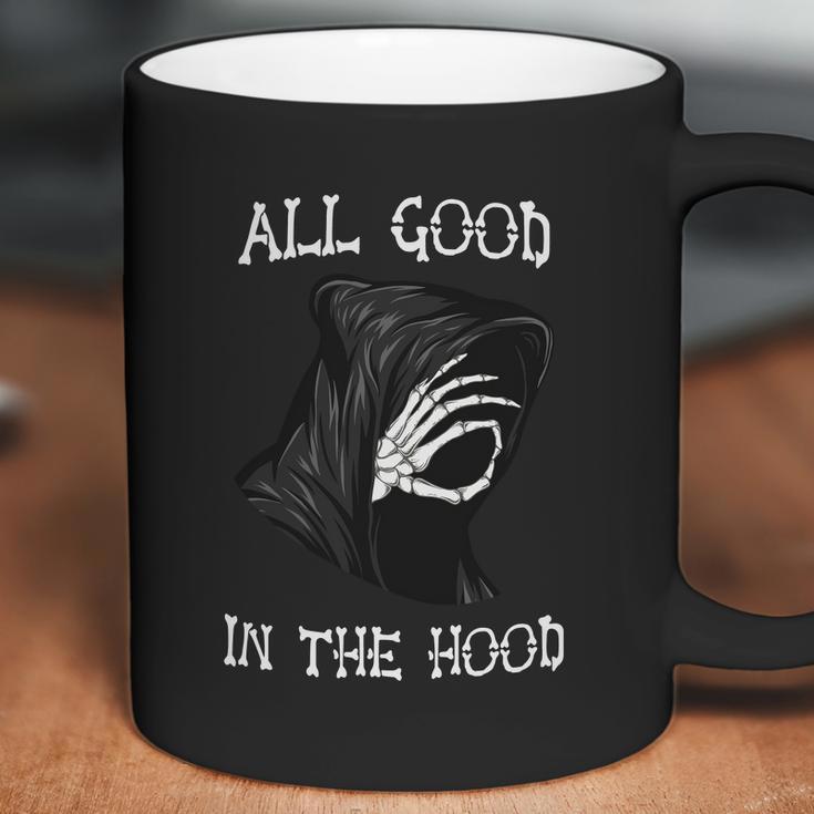 Funny Halloween All Good In The Hood Halloween Death Halloween Coffee Mug