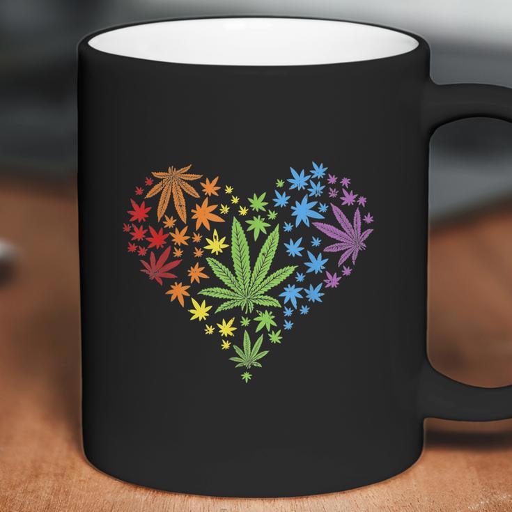 Funny Marijuana Heart Lgbt Gay Pride Month Graphic Design Printed Casual Daily Basic Coffee Mug