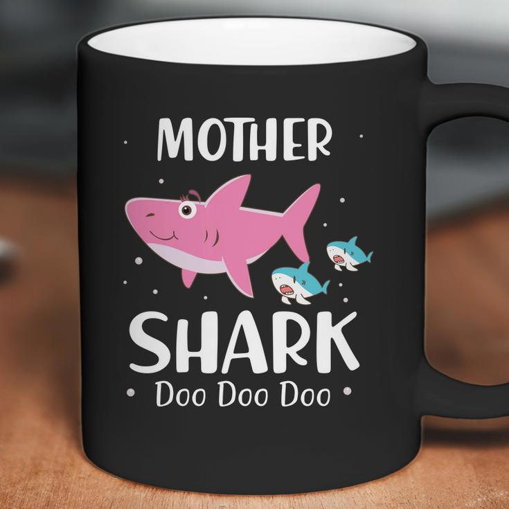 Funny Mother Pink Shark Doo Doo Doo Coffee Mug