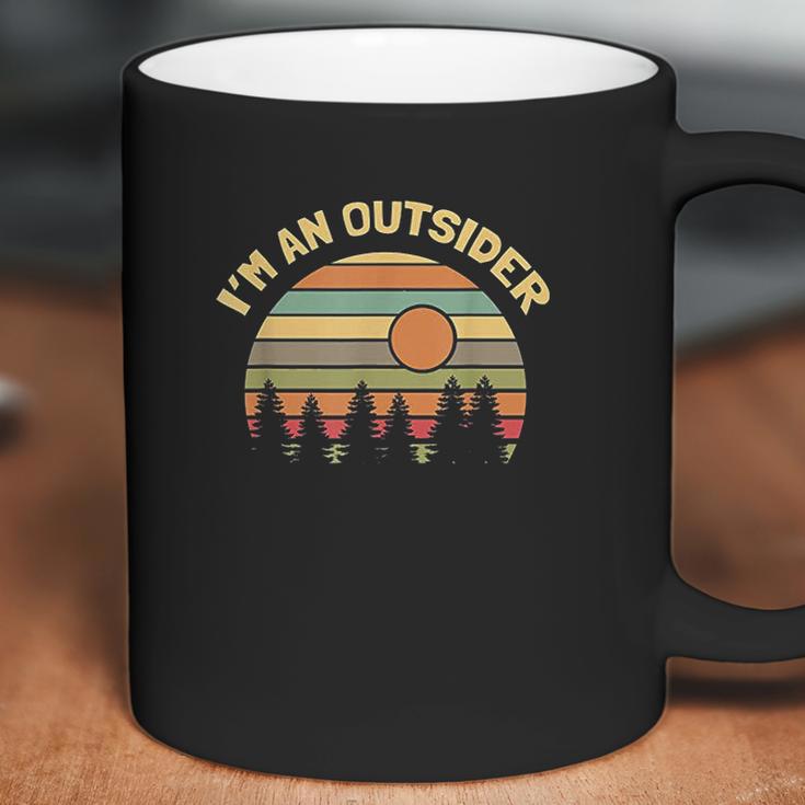 Funny Outdoors Camping Hiking Im An Outsider Coffee Mug