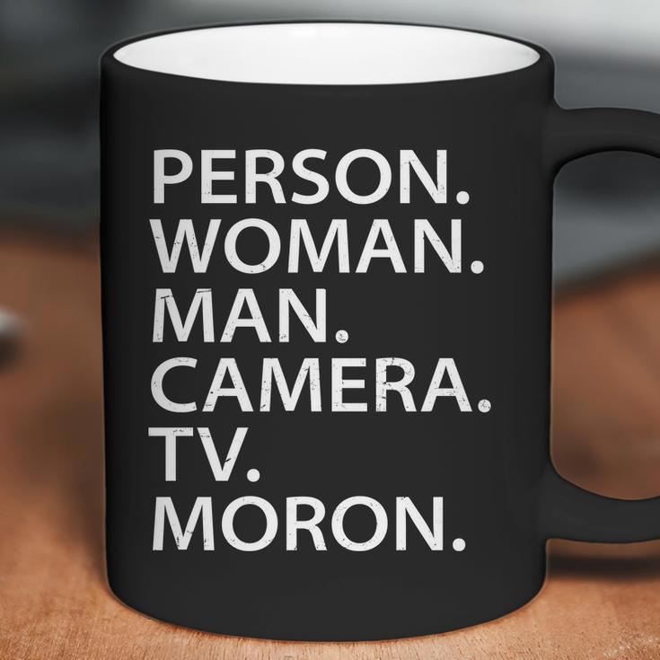 Funny Person Woman Man Camera Tv Moron Coffee Mug