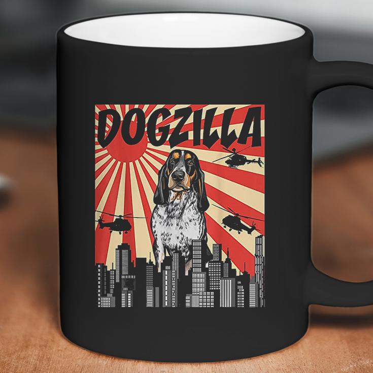 Funny Retro Japanese Dogzilla Bluetick Coonhound Coffee Mug