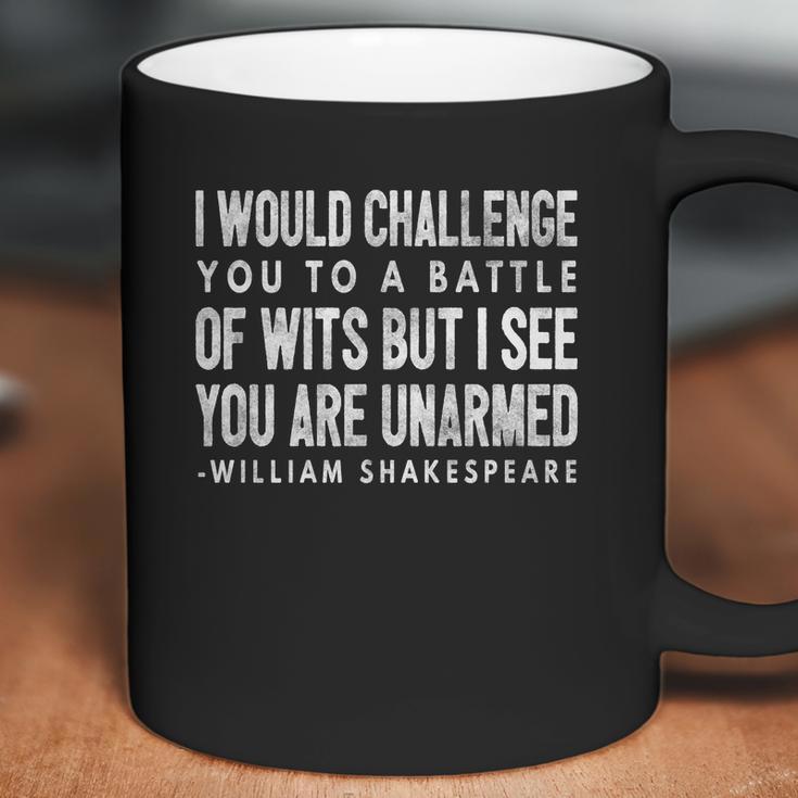 Funny Shakespeare Quote Battle Of Wits Gift Tee Coffee Mug