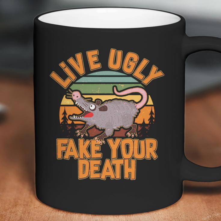 Funny Vintage Live Ugly Fake Your Death Coffee Mug