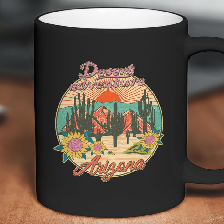 Funny Vintage Retro Travel Arizona Desert Adventure Emblem Coffee Mug