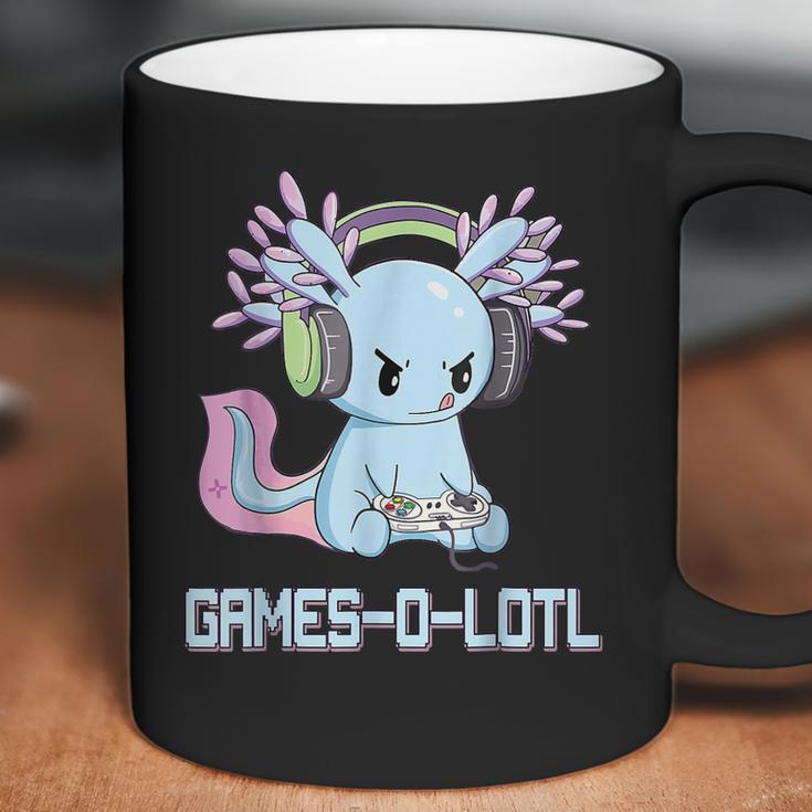 Gamesolotl Axolotl Video Gamer Kawaii Pastel Goth Anime V4 Men Women T-Shirt Graphic Print Casual Unisex Tee Coffee Mug