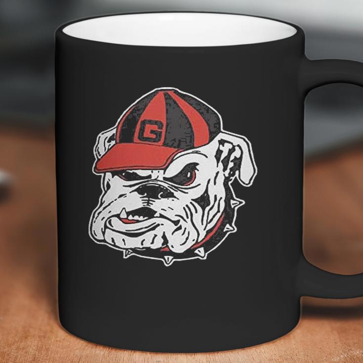 Georgia Bulldog Black Solid Coffee Mug