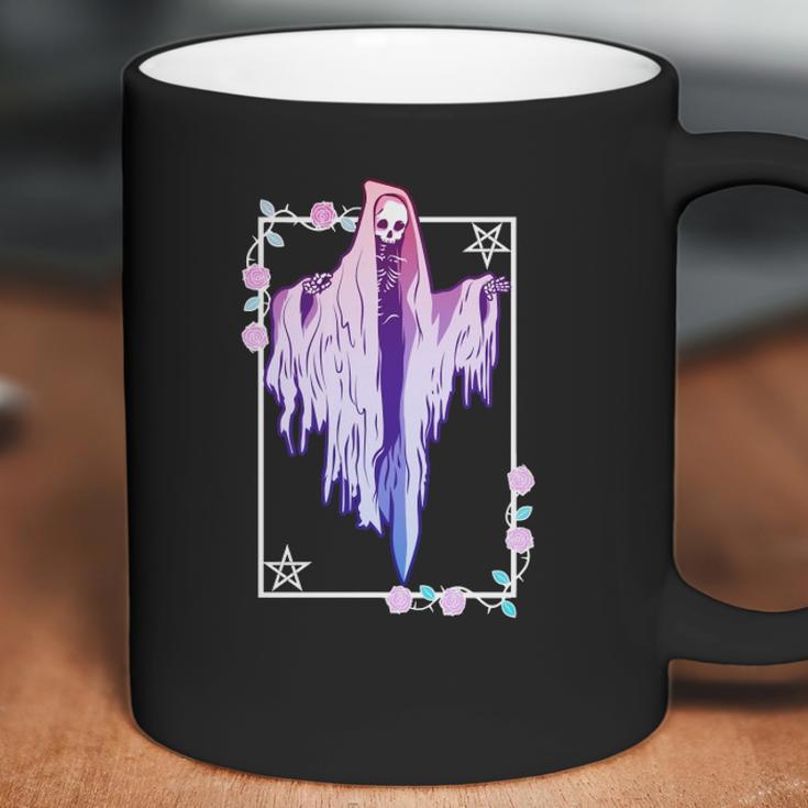 Ghost And Roses Wiccan Kawaii Pastel Goth Occult Emo Alternative Classic Coffee Mug