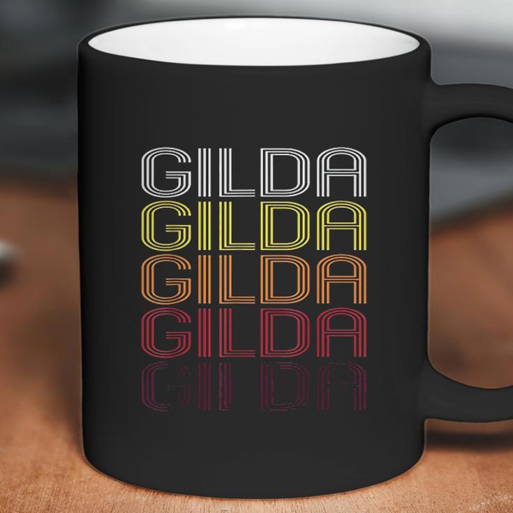 Gilda Retro Wordmark Pattern Vintage Style Coffee Mug