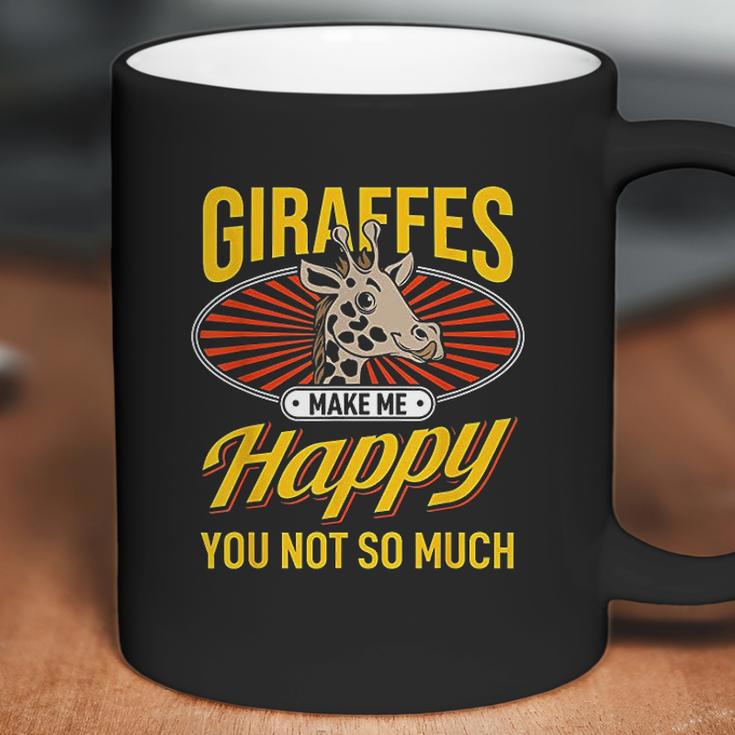 Giraffes Make Me Happy Giraffe Lover Gift Coffee Mug