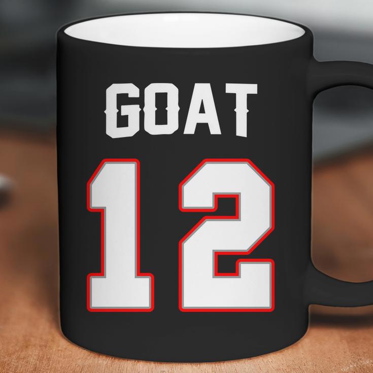 The Goat 12 Jersey 5 Time Champ New England Football Coffee Mug