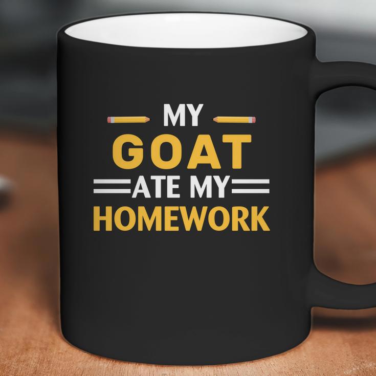 My Goat Ate My Homework Funny Animal Farm Coffee Mug