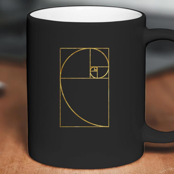 Golden Ratio Sacred Fibonacci Spiral Coffee Mug