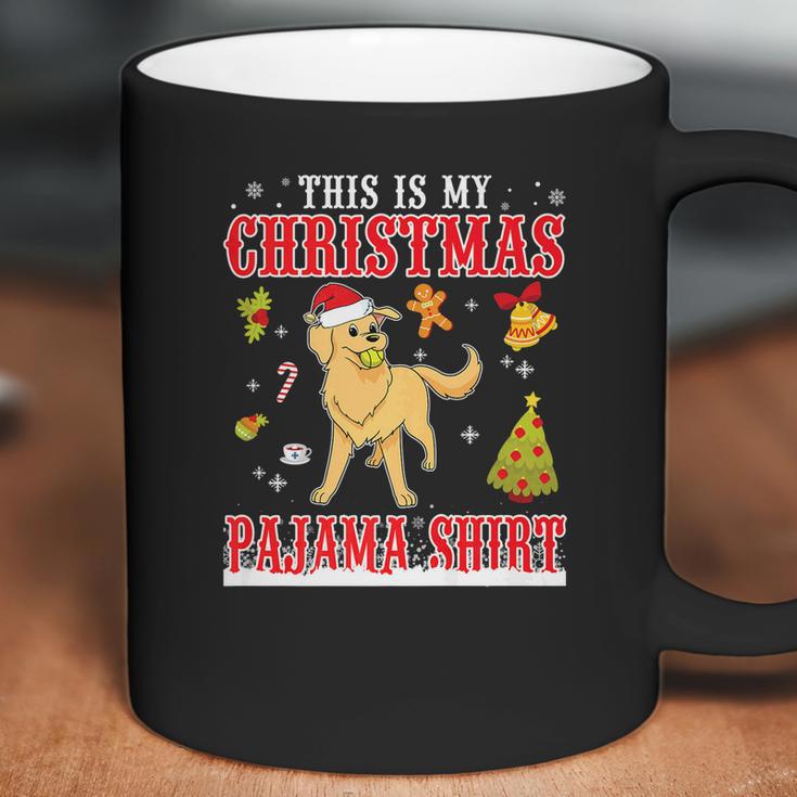 Golden Retriever Snow Gilf This Is My Christmas Pajama Shirt Coffee Mug