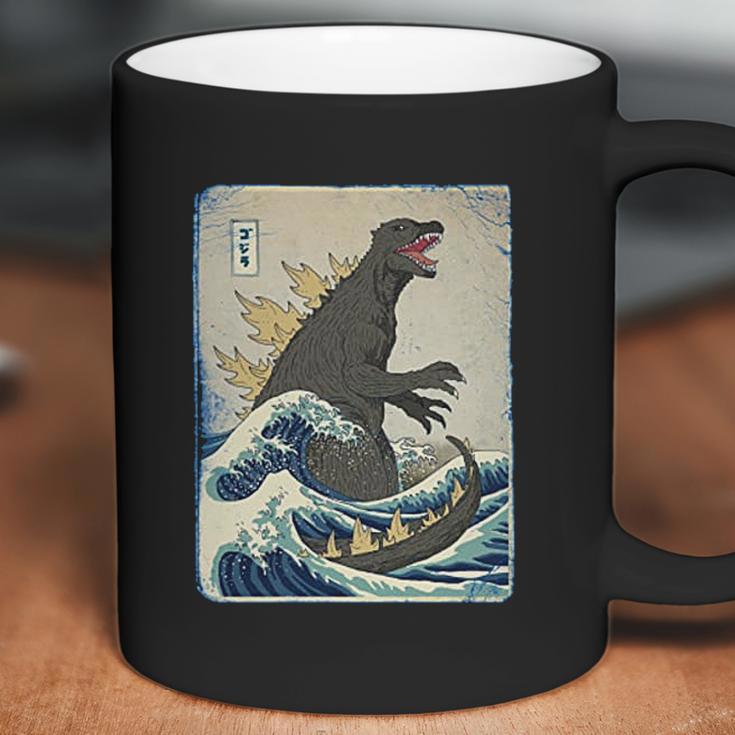 The Great Godzilla Off Kanagawa Funny Coffee Mug