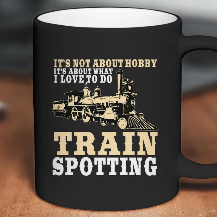 Great Trainspotter Saying Trainspotting Steam Locomotive Gift Graphic Design Printed Casual Daily Basic Coffee Mug