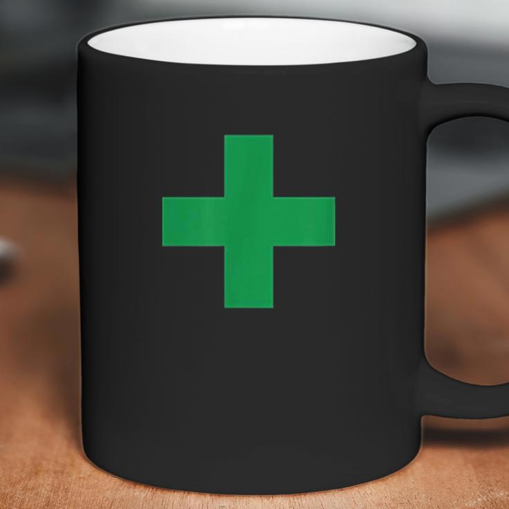 Green Medical Marijuana Cross Symbol Medicine Coffee Mug