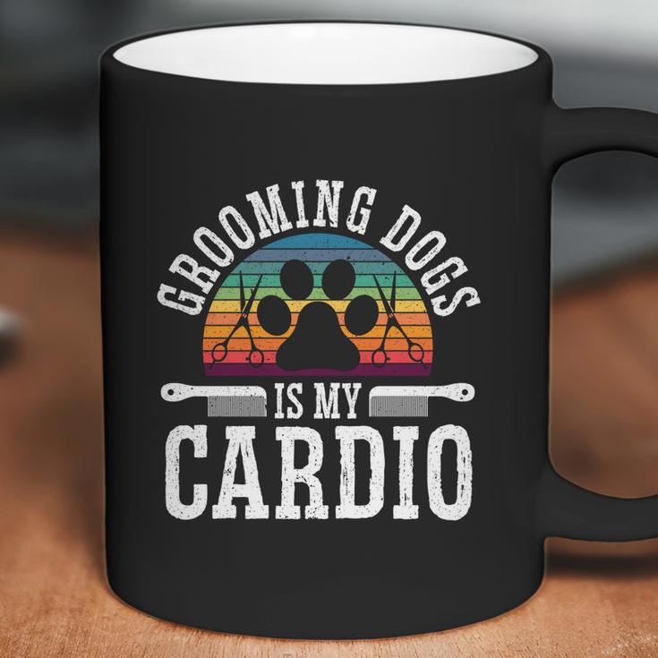 Grooming Dogs Is My Cardio Pet Groomer Furologist Fur Artist Gift Graphic Design Printed Casual Daily Basic Coffee Mug