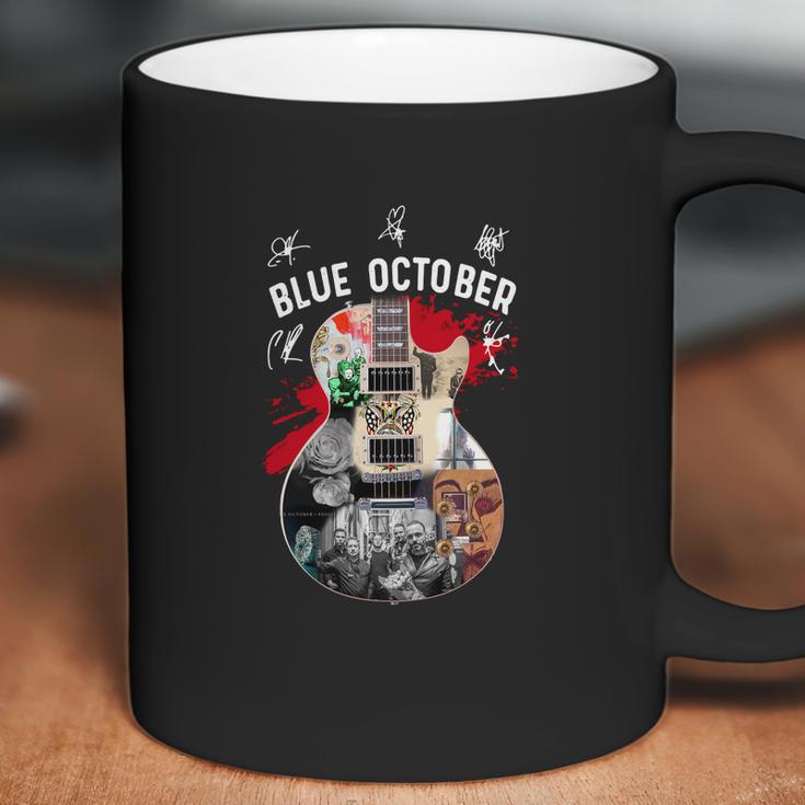 Guitar Blue October Signatures Shirt Coffee Mug