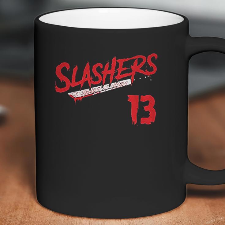 Haase Unlimited Slashers Voorhees 13 Jersey Horror Movie Friday Coffee Mug