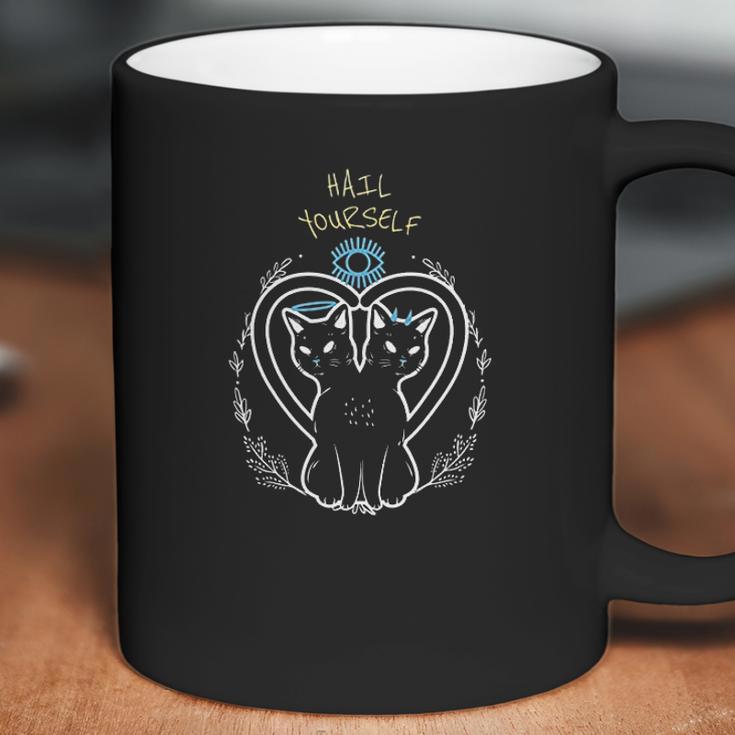 Hail Yourself Last Podcast On The Left Good And Evil Cats Coffee Mug