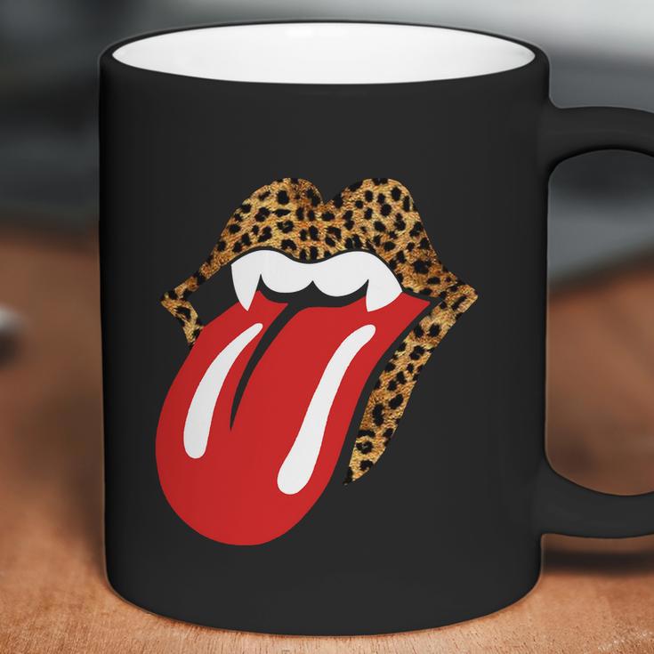 Halloween Leopard Panther Dracula Tongue Scary Coffee Mug