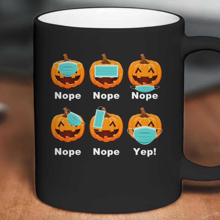 Halloween Pandemic Pumpkin Mask Funny Cute Coffee Mug