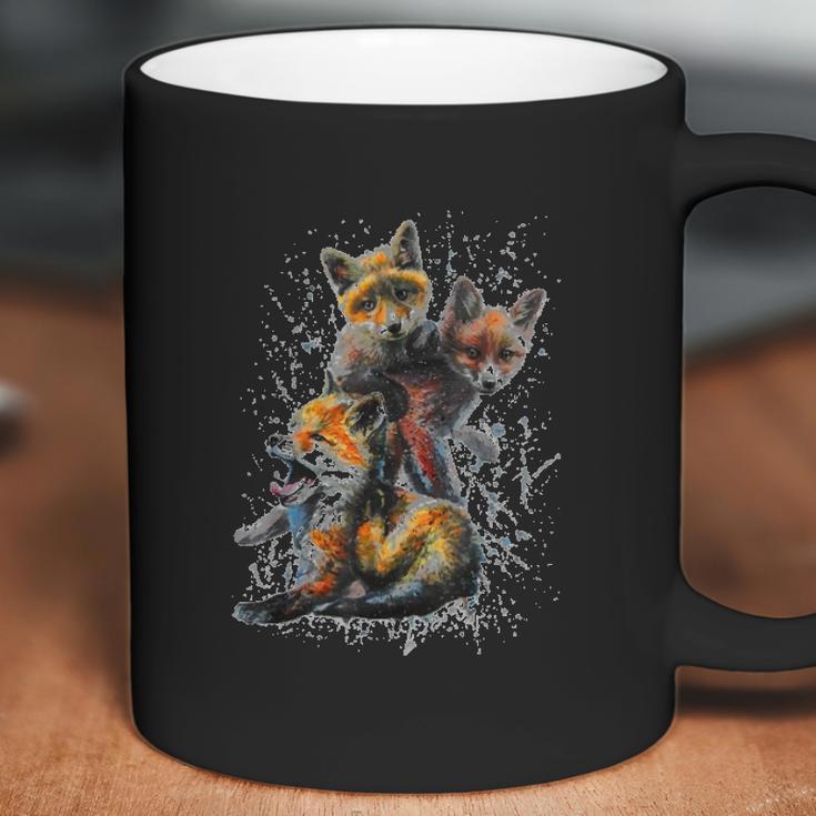 Hand Painted Little Fox Coffee Mug