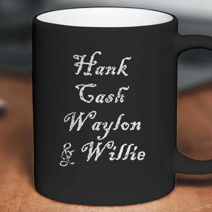 Hank Cash Waylon And Willie Coffee Mug