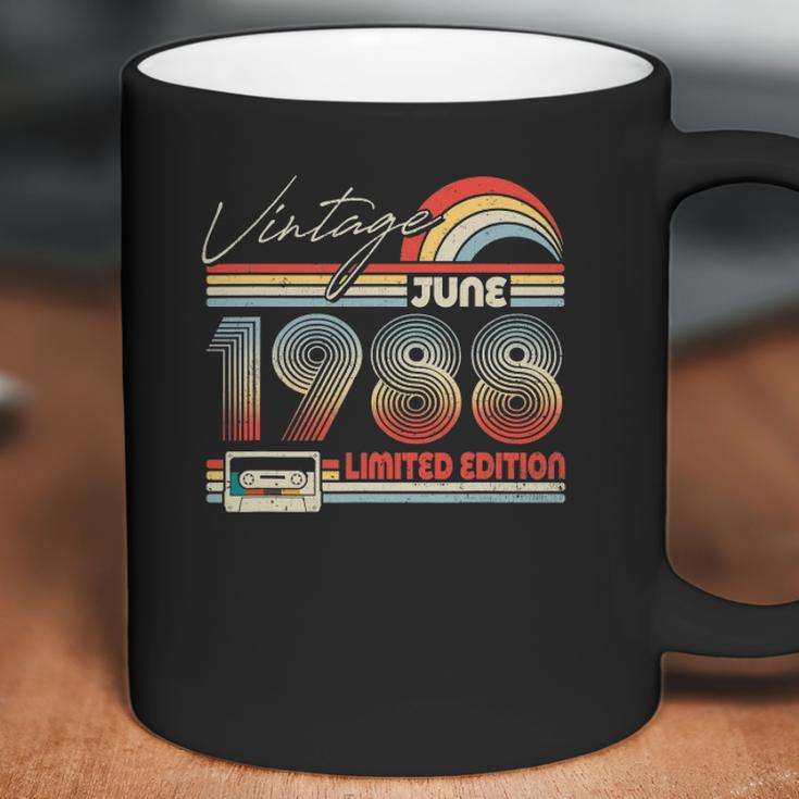 Happy 33Rd Birthday Vintage June 1988 33 Years Old Coffee Mug