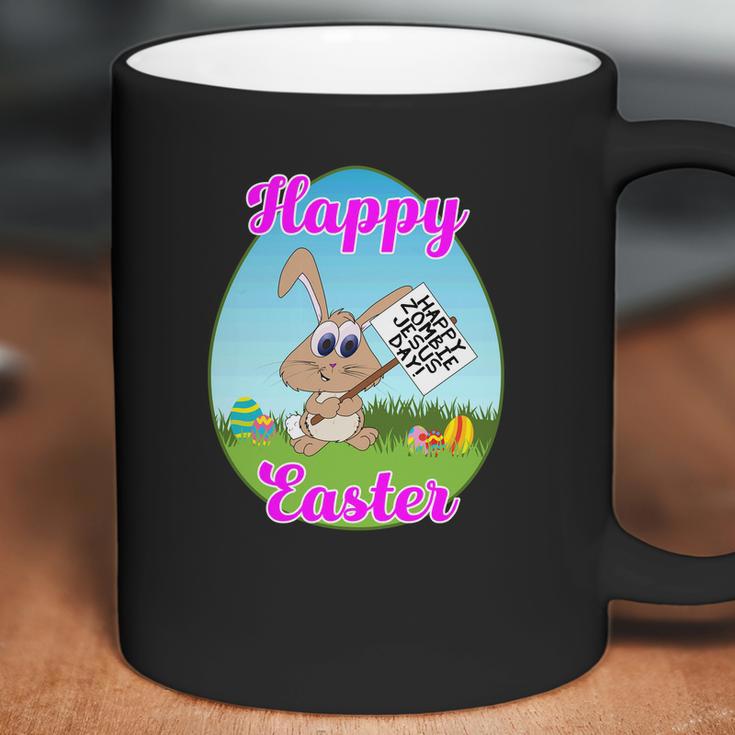 Happy Easter Happy Zombie Jesus Day Bunny Protestor Coffee Mug