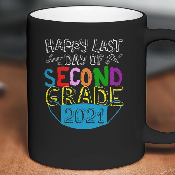 Happy Last Day Of 2Nd Grade Second Grade Class Of 2021 Graduation 2021 School Life Face Mask Quarantine Coffee Mug