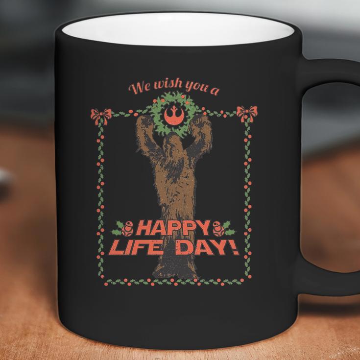 Happy Life Day From Chewie T-Shirt Coffee Mug