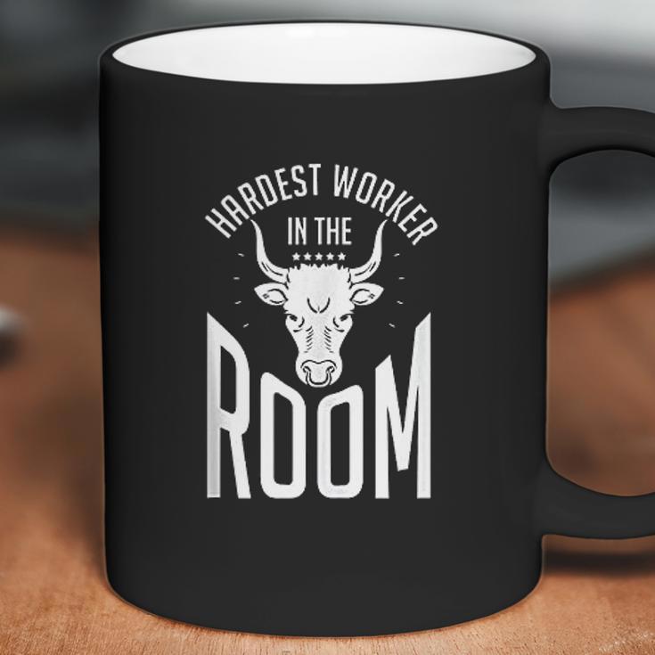 Hardest Worker In The Room Funny Fitness Workout Coffee Mug