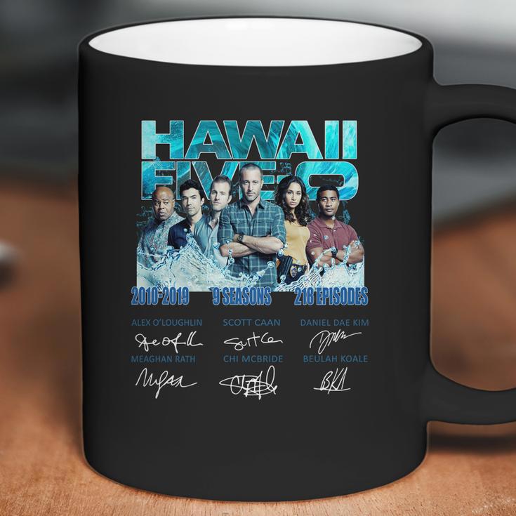 Hawaii Five-0 2010-2019 9 Seasons 218 Episodes Signatures Shirt Coffee Mug