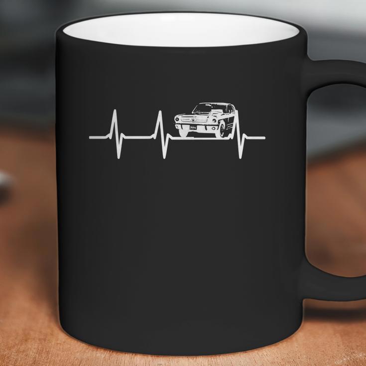 Heartbeat Ford Mustang Love Tshirt Iconic American Muscle Car Cool Shirt Coffee Mug