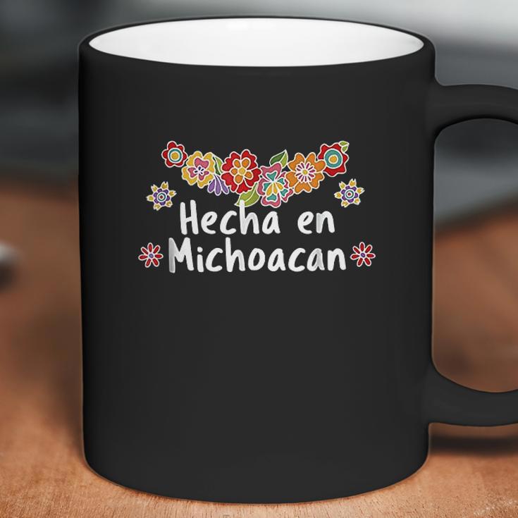 Hecho En Michoacan Viva Mexico Floral Mexican Coffee Mug