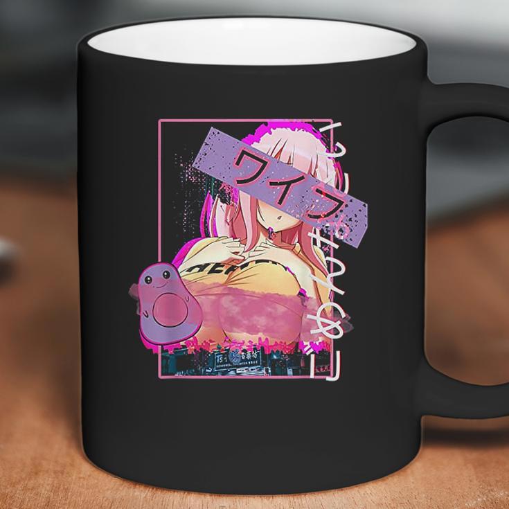 Hentai Vaporwave Concept Design Lewd Japanese Oppai Girl Coffee Mug