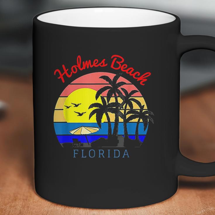 Holmes Beach Florida Vintage Retro Beach Sunset Coffee Mug